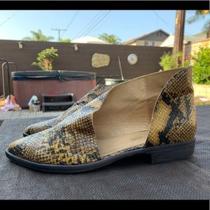 Free People Snake Skin Booties